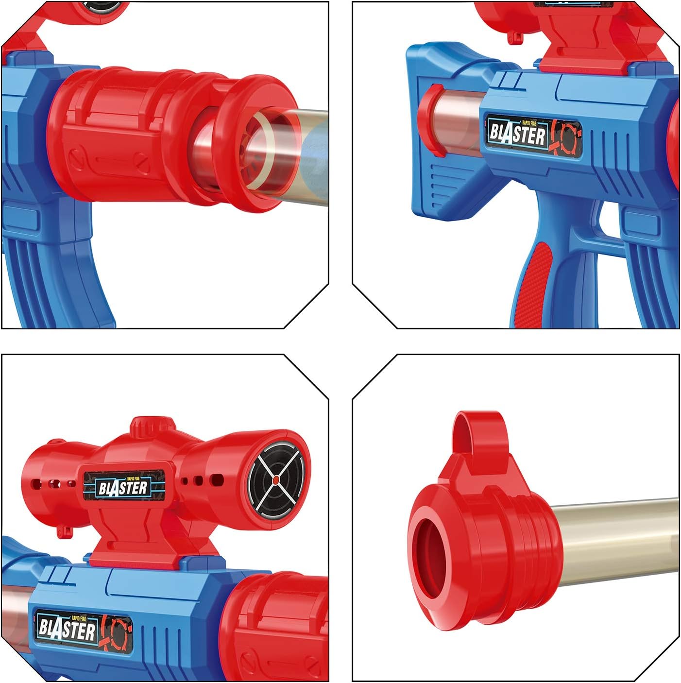 YEEBAY Shooting Game Toy for Age 6, 7, 8,9,10+ Years Old Kids, Boys - 2pk Air Guns & Shooting Target & 24 Foam Balls - Ideal Gift - Compatible with Toy Guns - Image 3