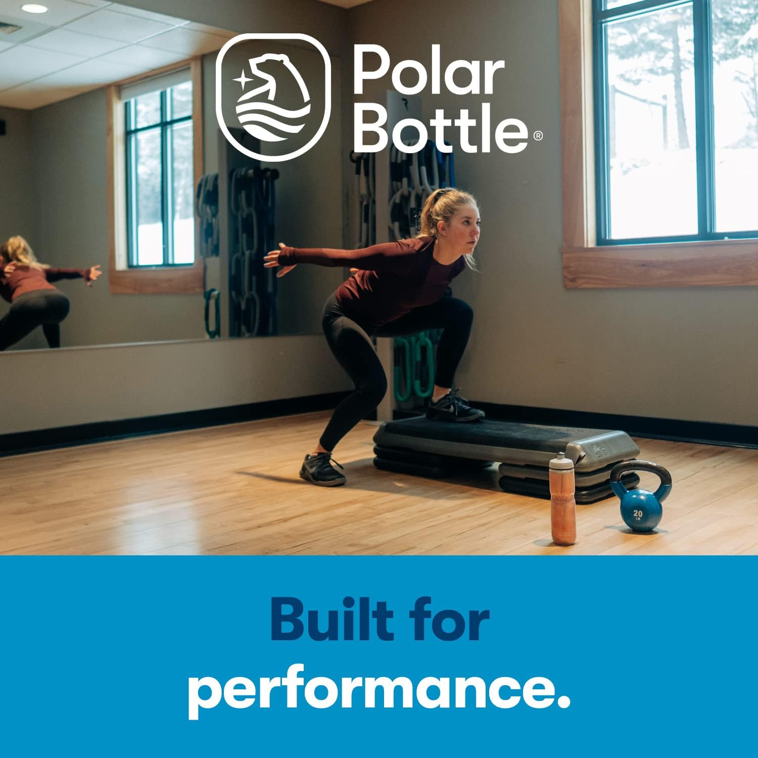 Polar Bottle Sport Insulated Water Bottle - Leak Proof Water Bottles Keep Water Cooler 2X Longer Than a Regular Reusable Water Bottle -BPA-Free, Sport & Bike Squeeze Bottle with Handle - Image 2