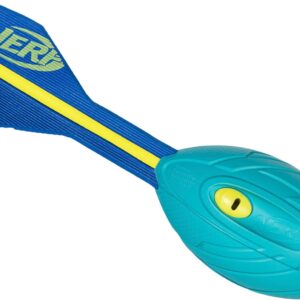 NERF Neon Vortex Aero Howler Foam Football - NERF Soft Vortex Football for Long-Distance Throws - Perfect for Pool + Beach Football - Kids Aero Howler Whistle Vortex Foam Ball - Neon