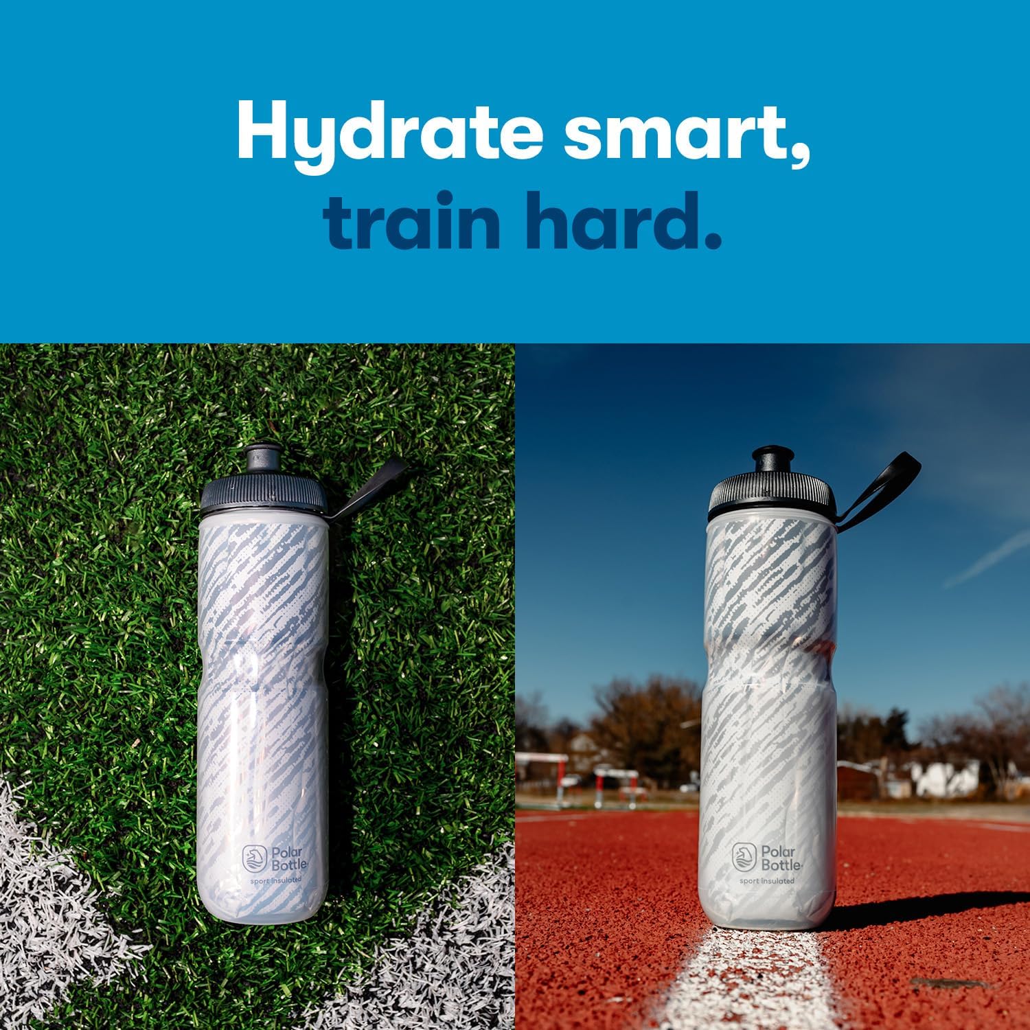 Polar Bottle Sport Insulated Water Bottle - Leak Proof Water Bottles Keep Water Cooler 2X Longer Than a Regular Reusable Water Bottle -BPA-Free, Sport & Bike Squeeze Bottle with Handle - Image 5
